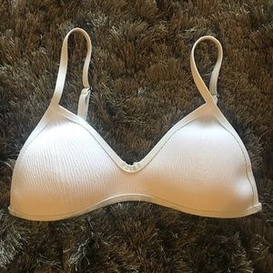White Triangl Bikini Top
